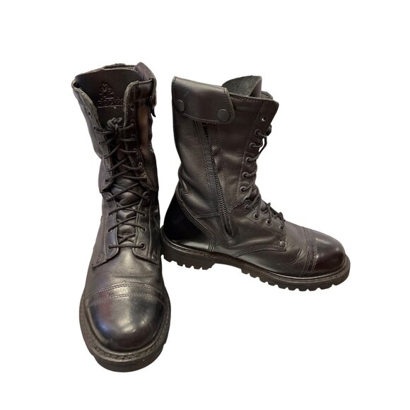 Rocky 2090 mens black leather mid calf moto riding  para boot sz 10M SKU 9958